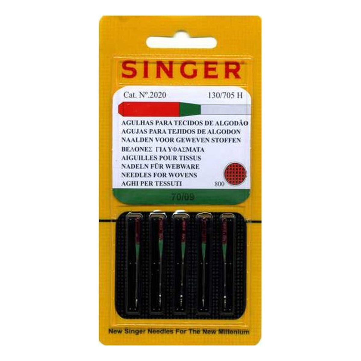 Aghi Macchina Singer 70/09 Art.800 Cartine 10 all'Ingrosso