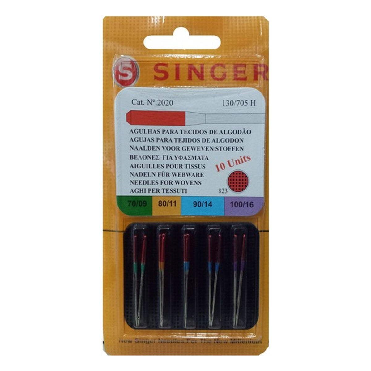 Aghi Macchina Singer 70/80/90/100 Cartine 10 all'Ingrosso