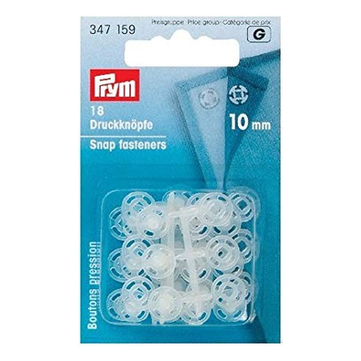 Automatici Plastica Prym mm.10 Blister 5 all'Ingrosso