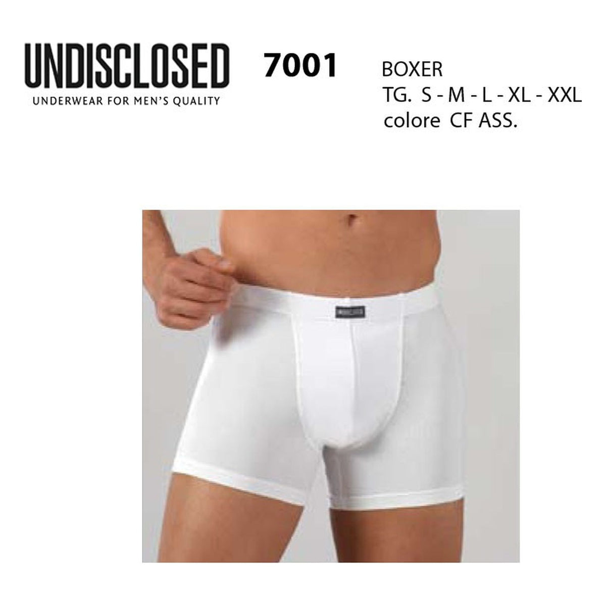 Boxer uomo Undisclosed 7001 all'Ingrosso