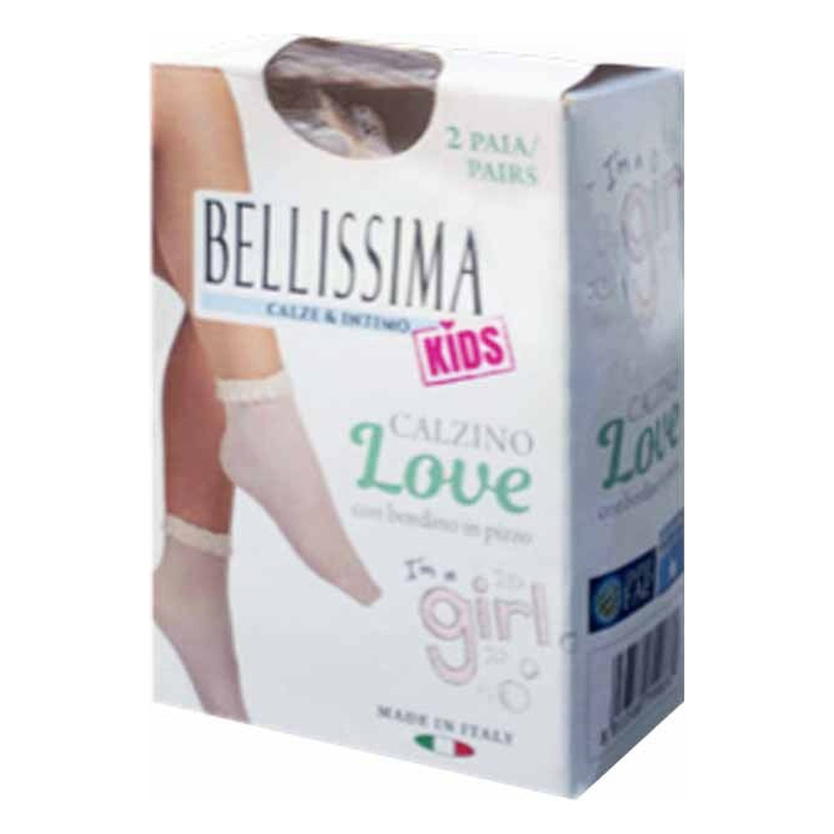 Calzino bimba Bellissima Love paia 24 all'Ingrosso