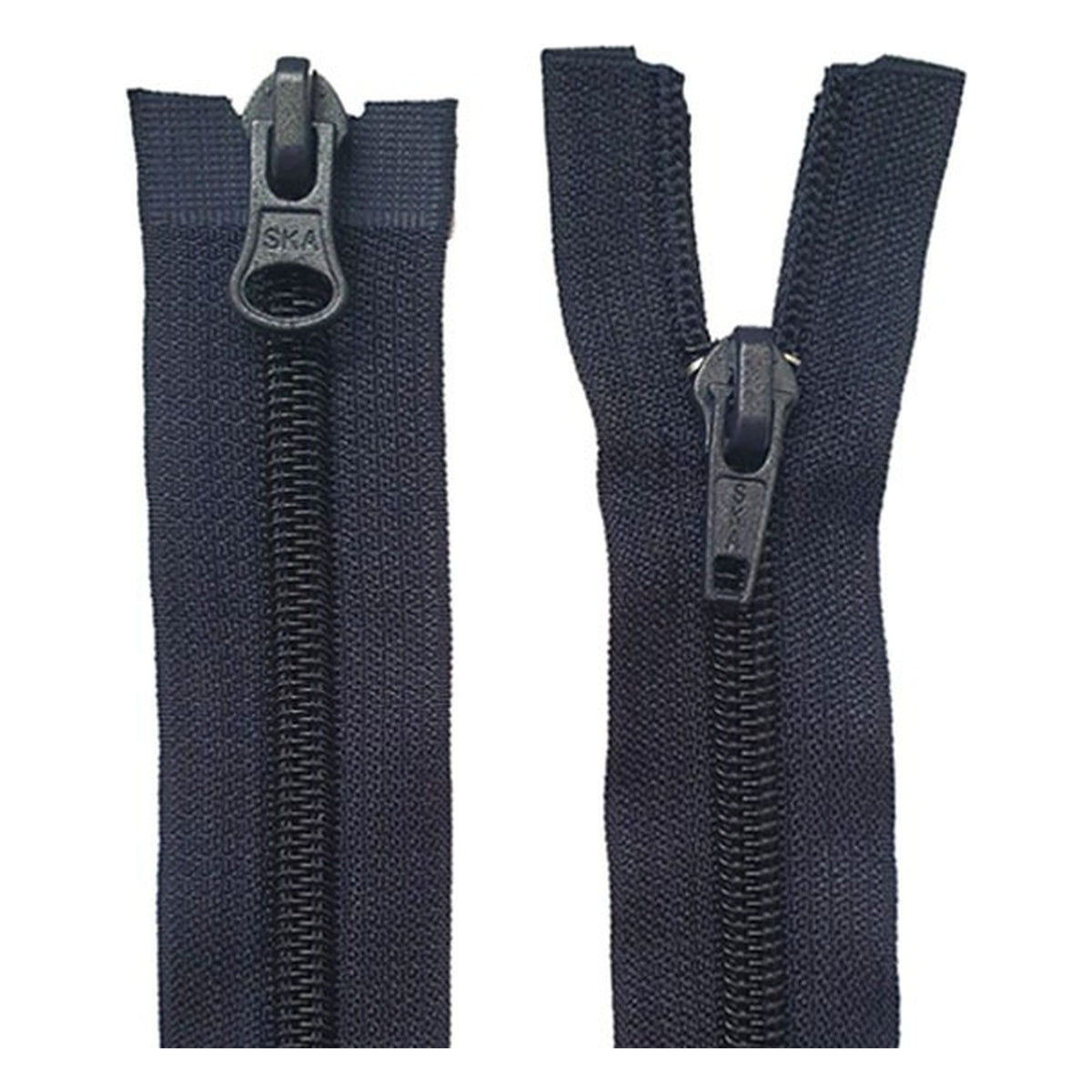 Cerniere spirale 6 nylon doppio cursore mis.40 all'Ingrosso