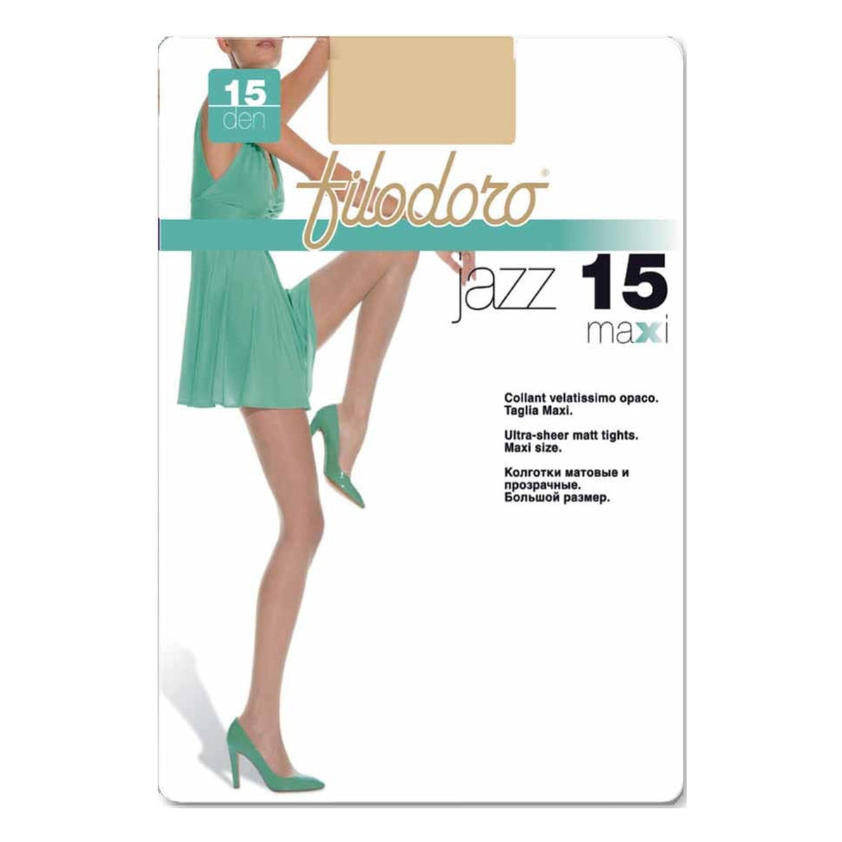 Collant Jazz 15 Filodoro XL paia 6 all'Ingrosso