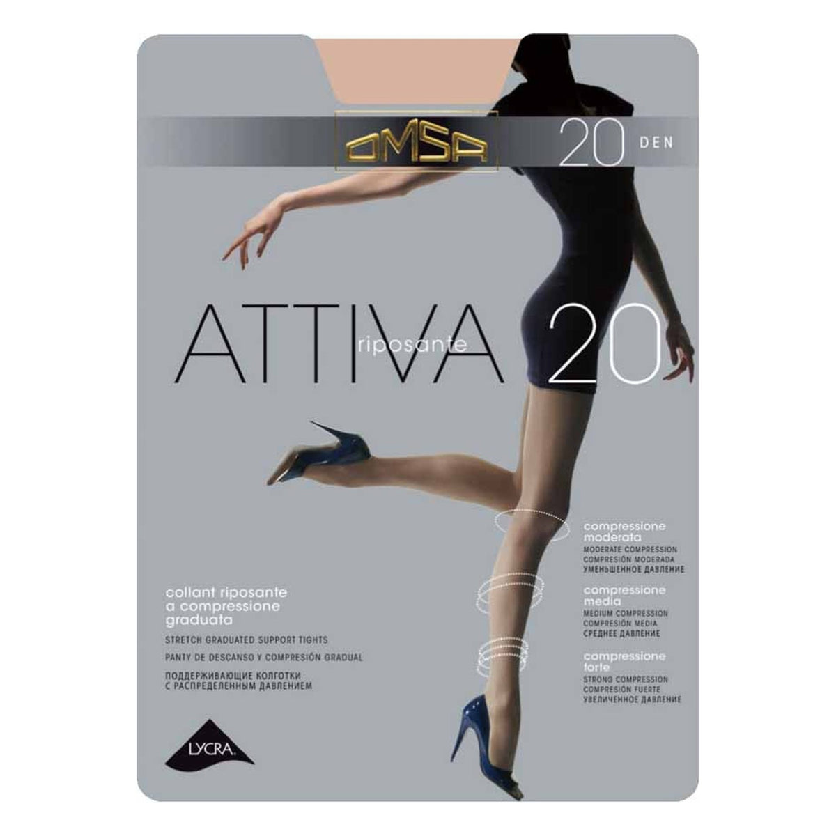 Collant Omsa Attiva 20 paia 10 all'Ingrosso
