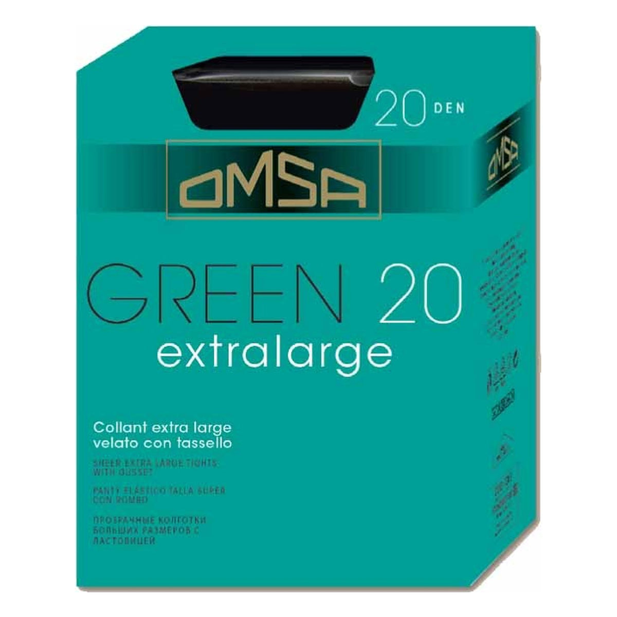 Collant Omsa Green XL paia 10 all'Ingrosso