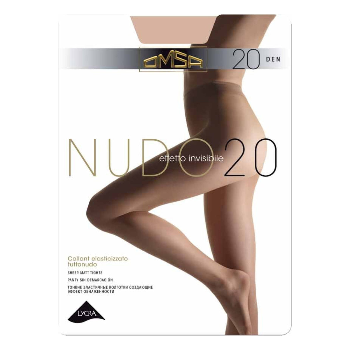 Collant Omsa Nudo 20 Den paia 5 all'Ingrosso