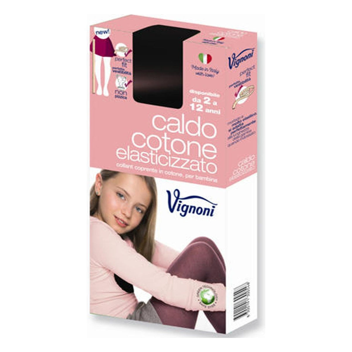 Collant Vignoni caldo cotone bimba 2/12 anni paia 3 all'Ingrosso