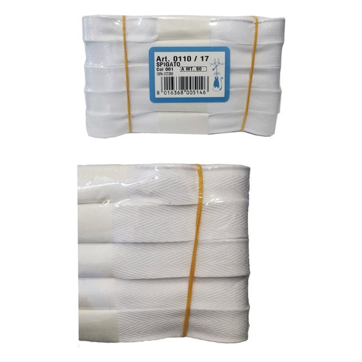 Cordella Spigata mm.17 Pezze 10x5 Metri all'Ingrosso