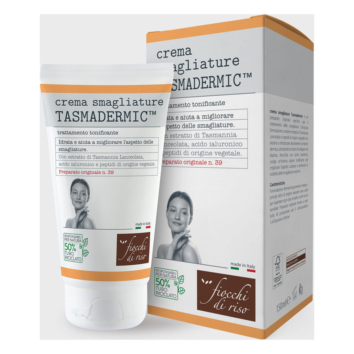 Crema smagliature Tasmadermic Fiocchi di riso all'Ingrosso