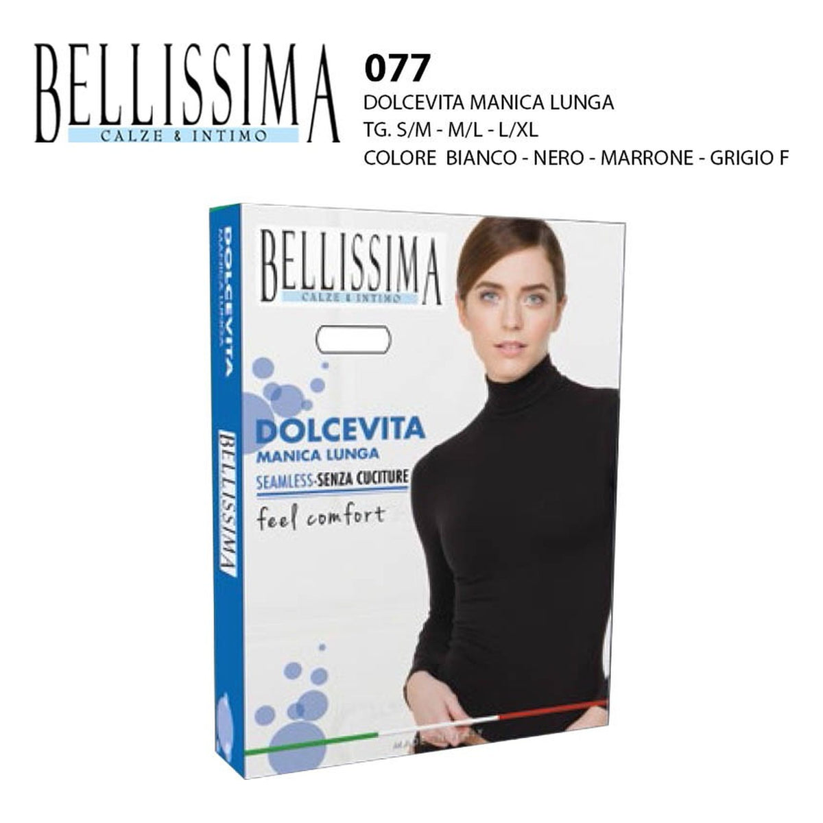 Dolcevita manica lunga Bellissima art.077 all'Ingrosso
