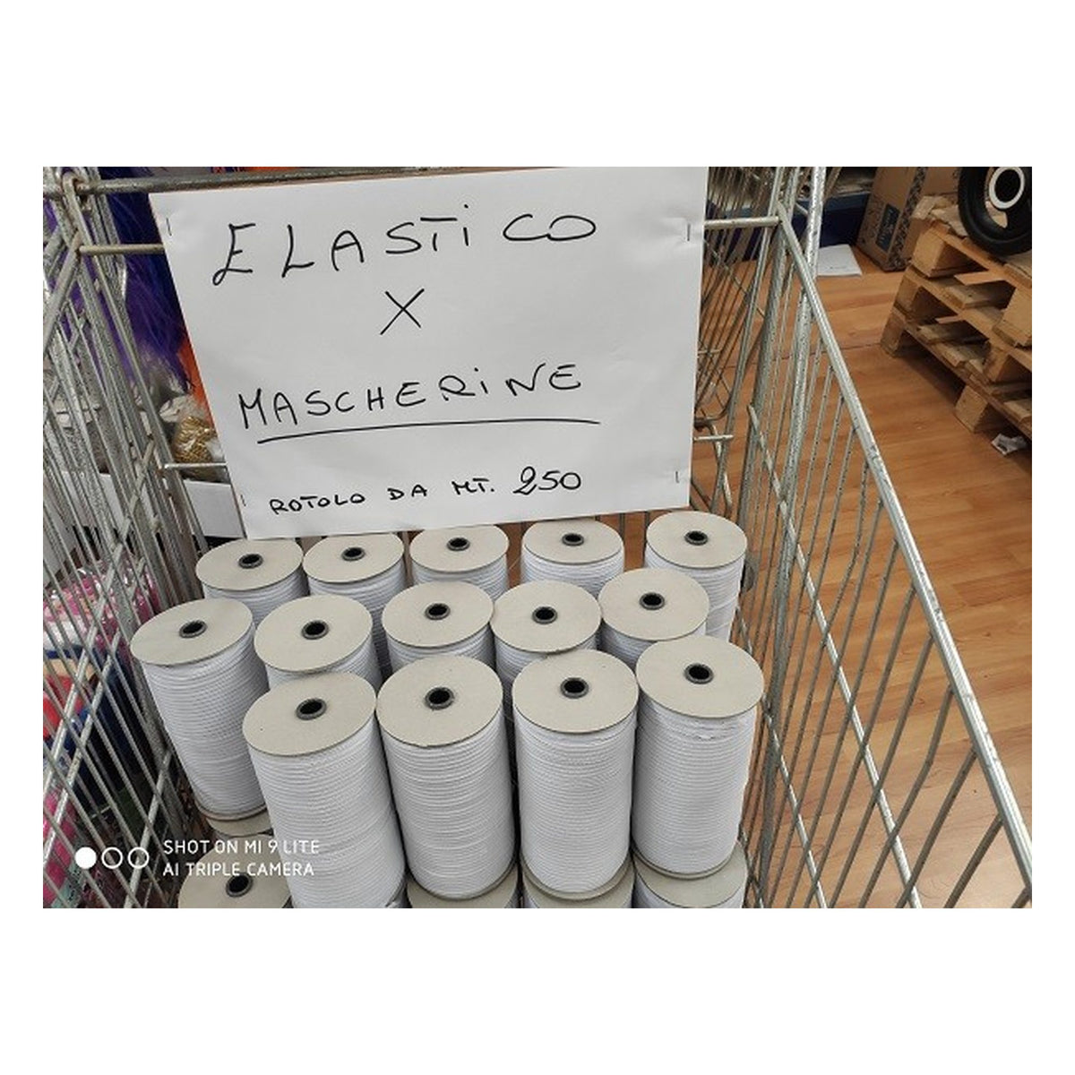 Elastico per Mascherine Protettive mm.4 mt.250 all'Ingrosso