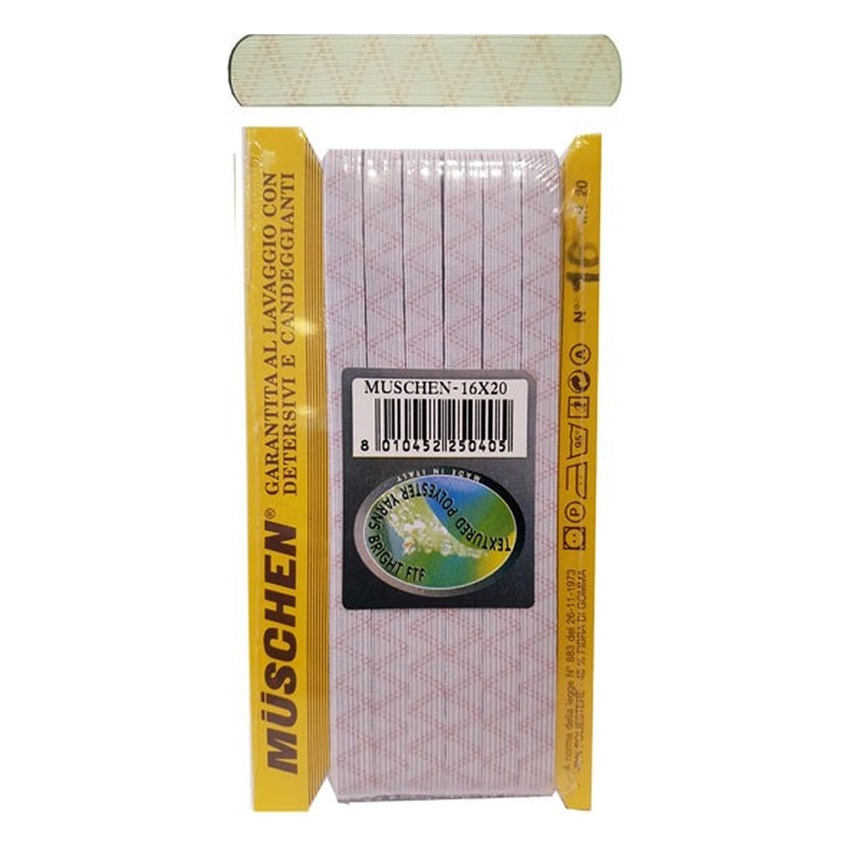 Elastico Treccia Muschen N°16 mm.10 pezze da metri 2 all'Ingrosso