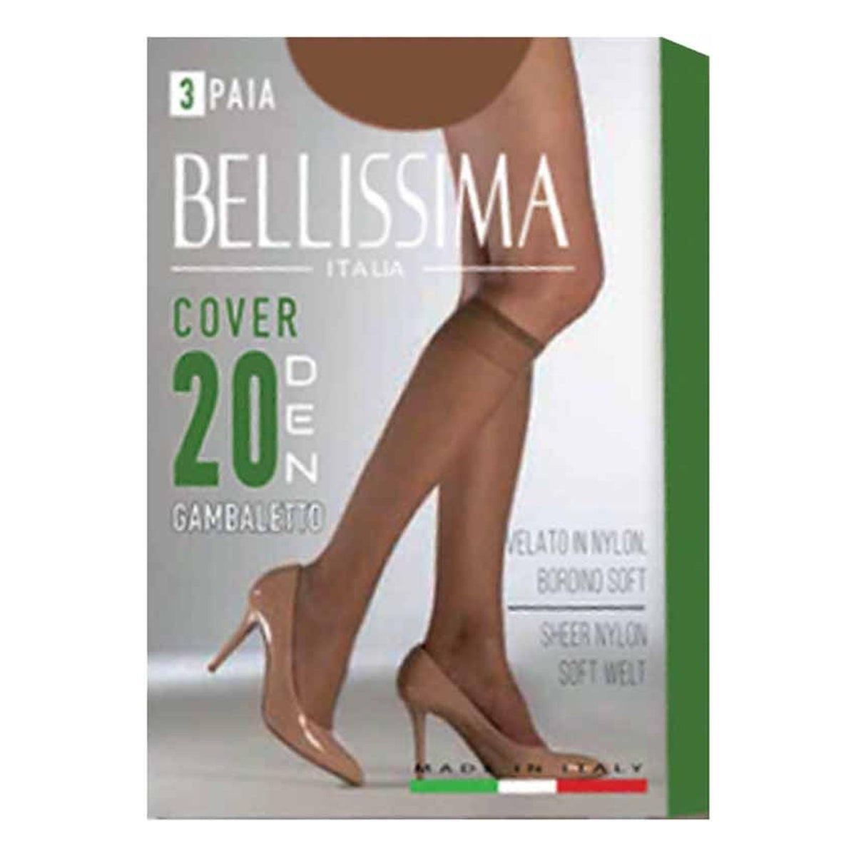 Gambaletto Bellissima Cover 20 Den paia 24 all'Ingrosso