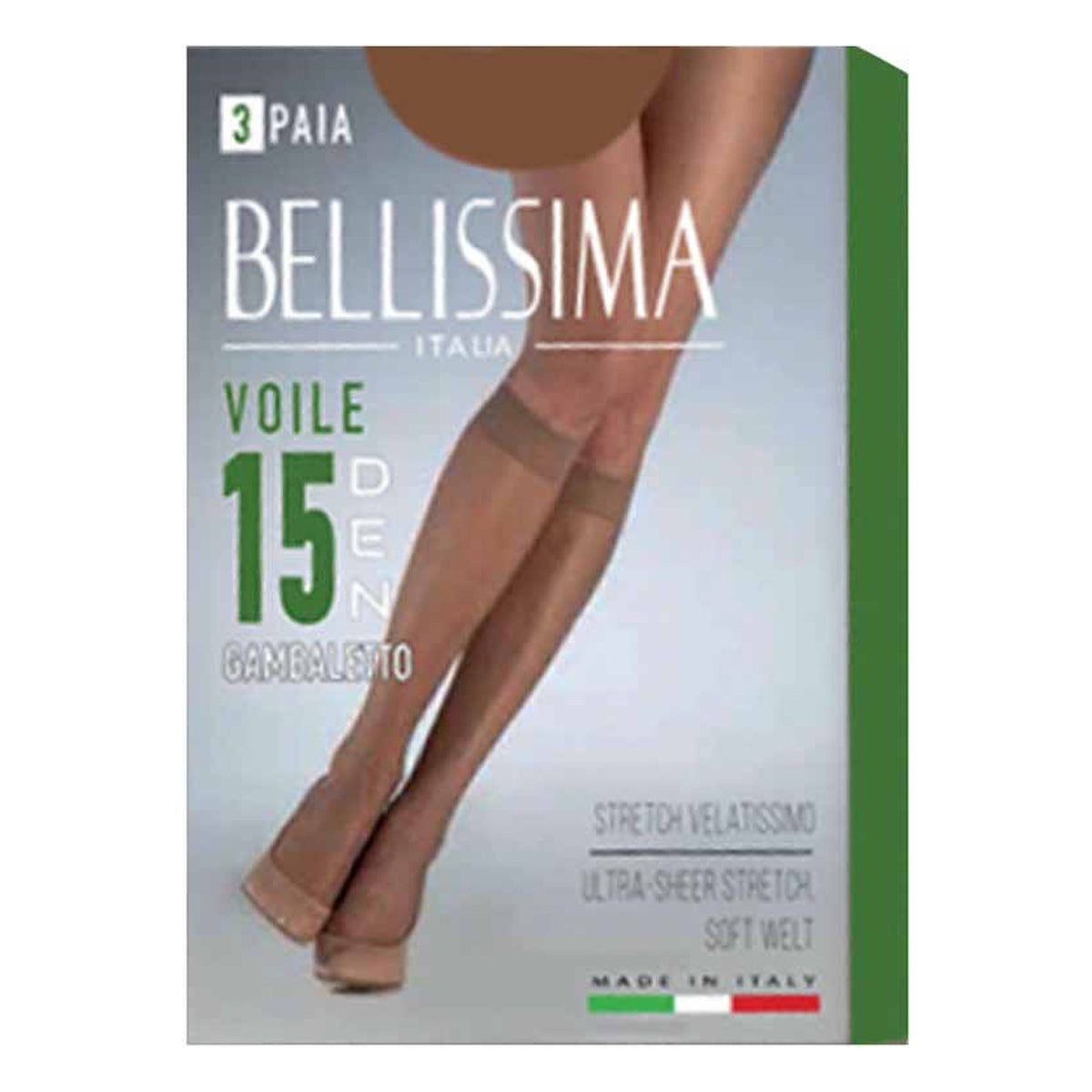 Gambaletto Bellissima Voile 15 Den paia 36 all'Ingrosso