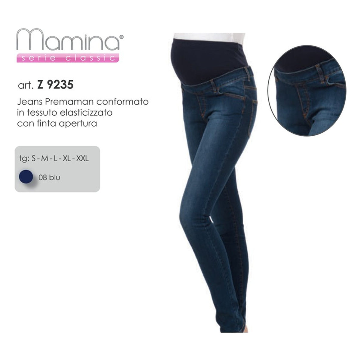 Jeans Premaman Mamina art.z9235 all'Ingrosso
