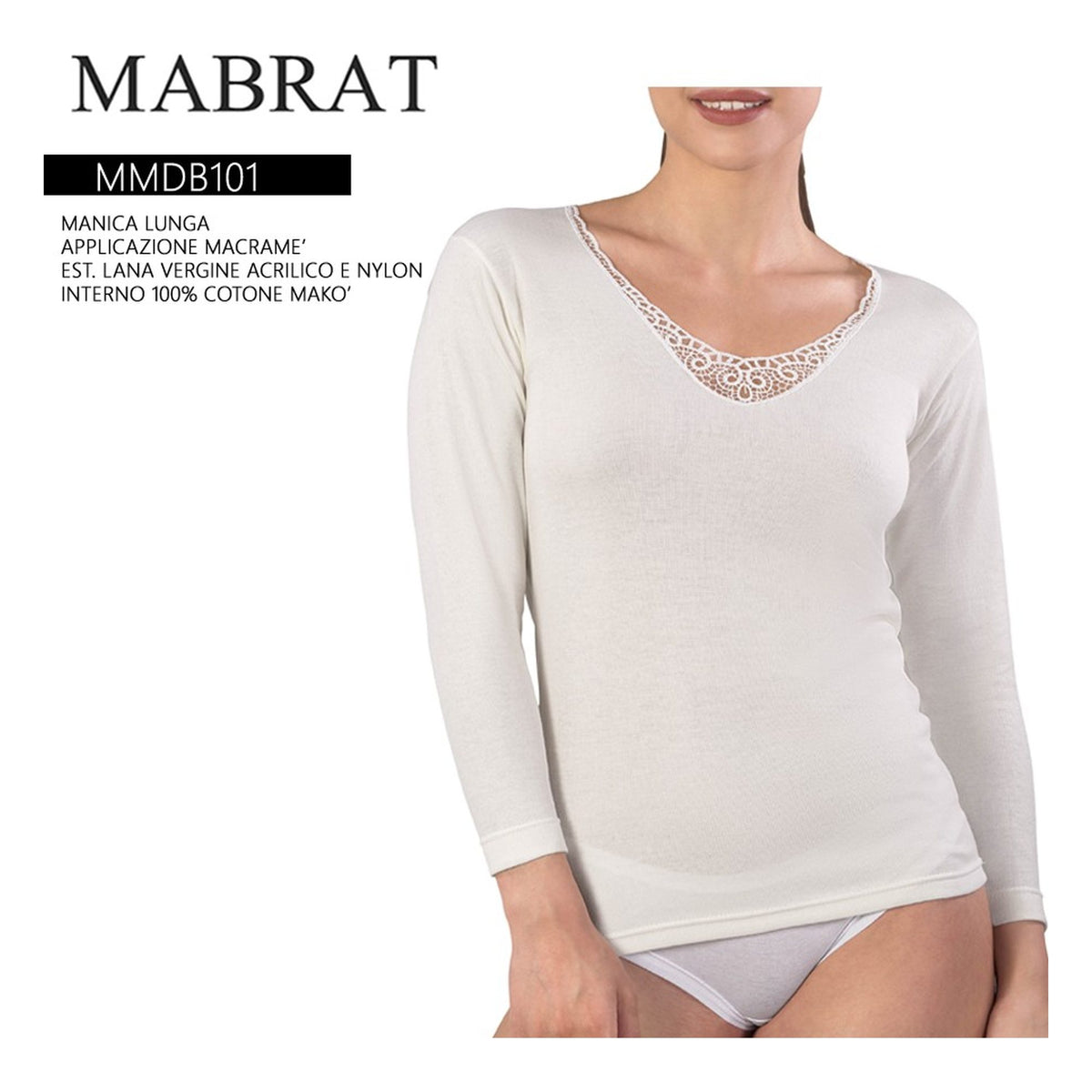 Maglia donna MMDB101 MABRAT 8/10 all'Ingrosso