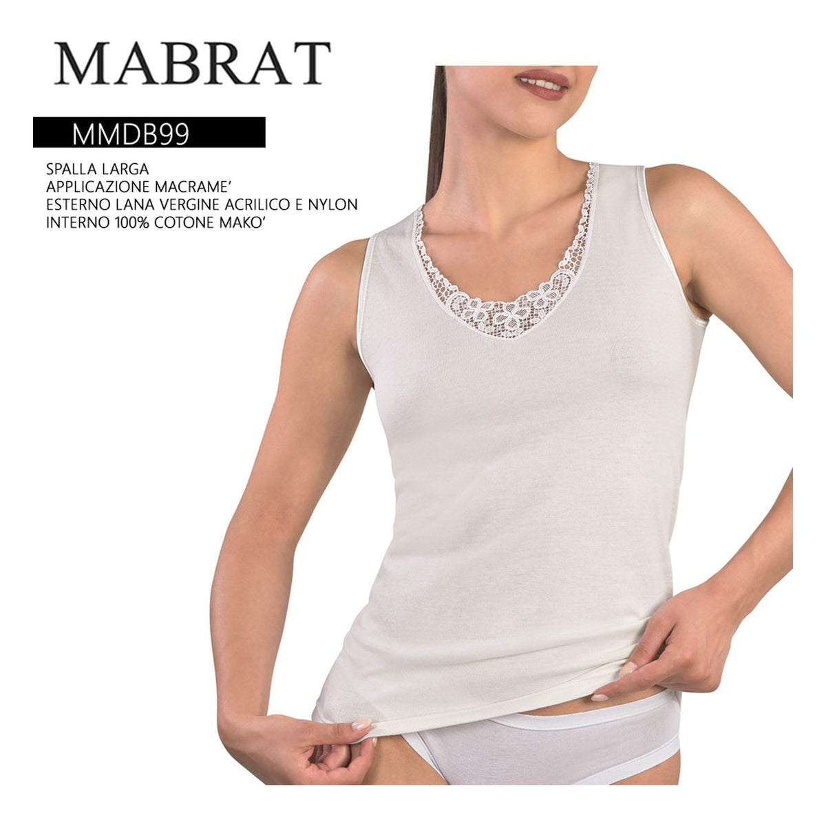 Maglia donna MMDB99 MABRAT 3/7 all'Ingrosso