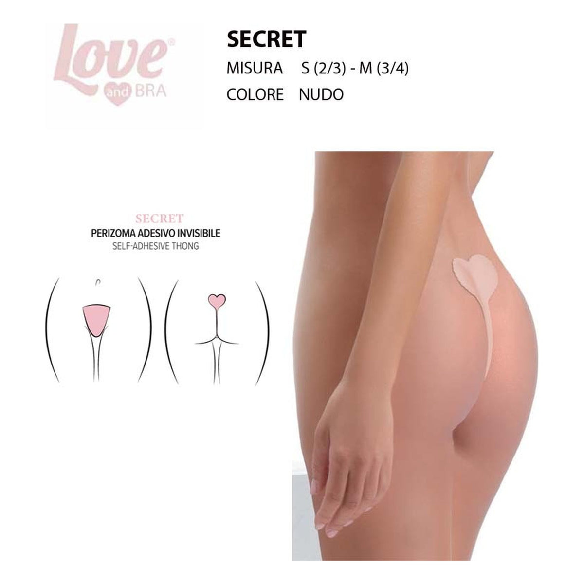 Perizoma adesivo Love and Bra Secret all'Ingrosso