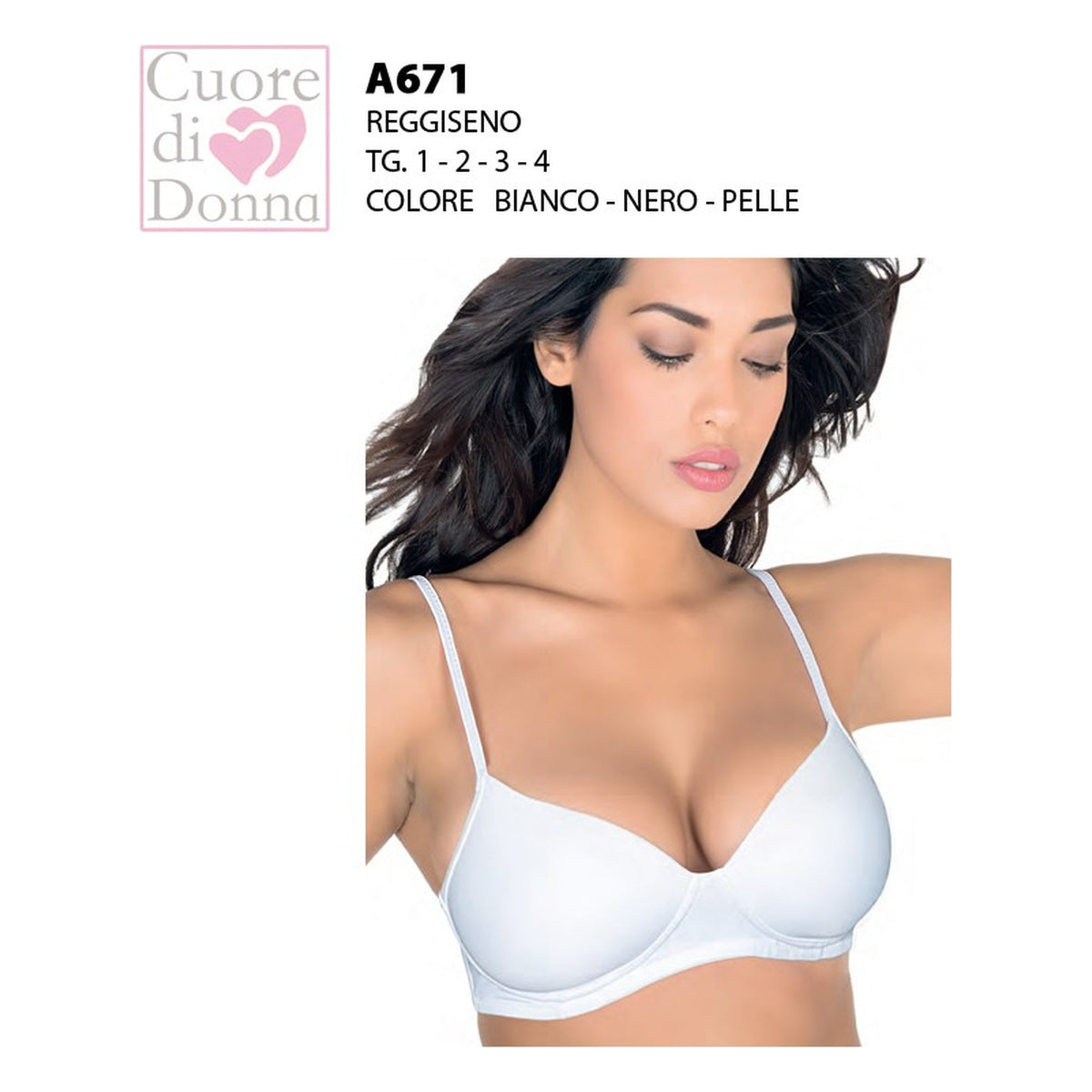Reggiseno Aris Cuore di donna art.A671 all'Ingrosso