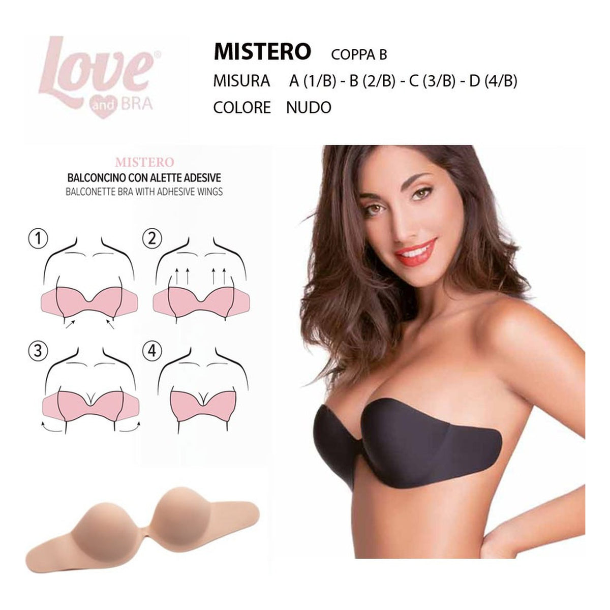 Reggiseno balconcino Mistero Love and Bra all'Ingrosso