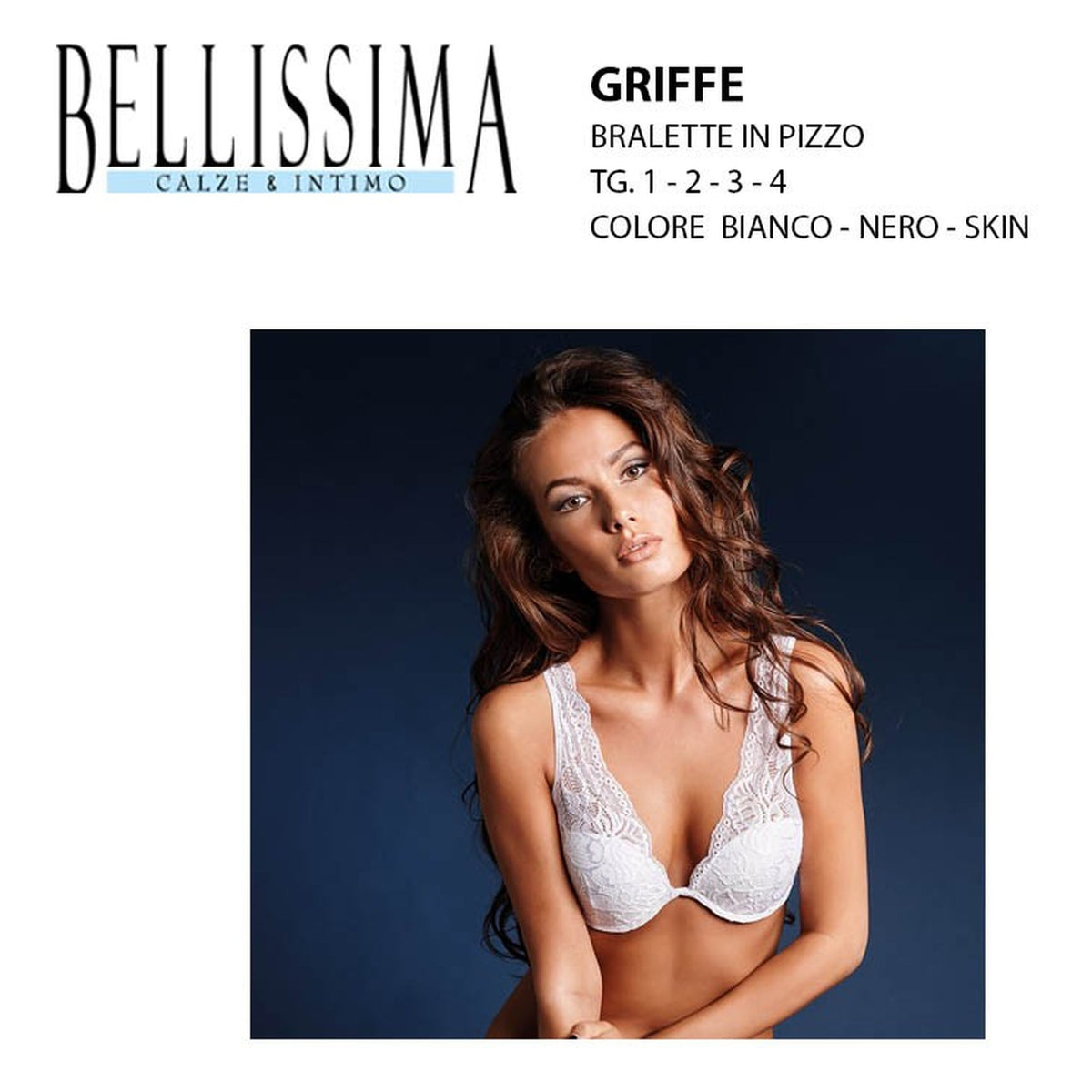 Reggiseno Bellissima art.Griffe coppa B all'Ingrosso
