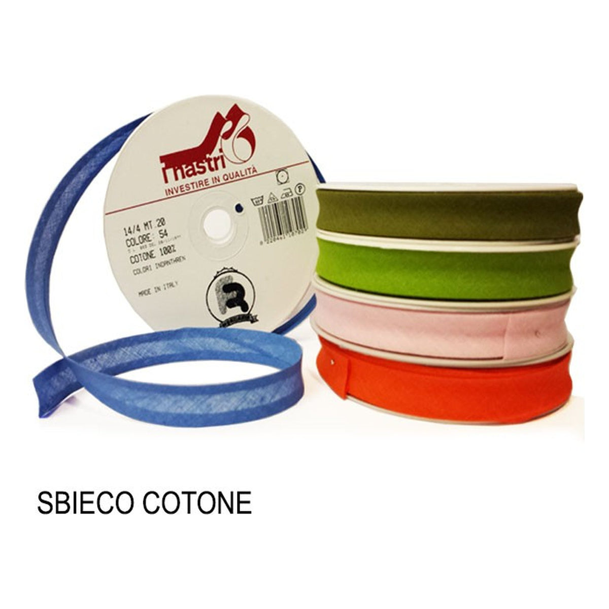 Sbieco Cotone 100% 14/4 pezze da metri 20 all'Ingrosso