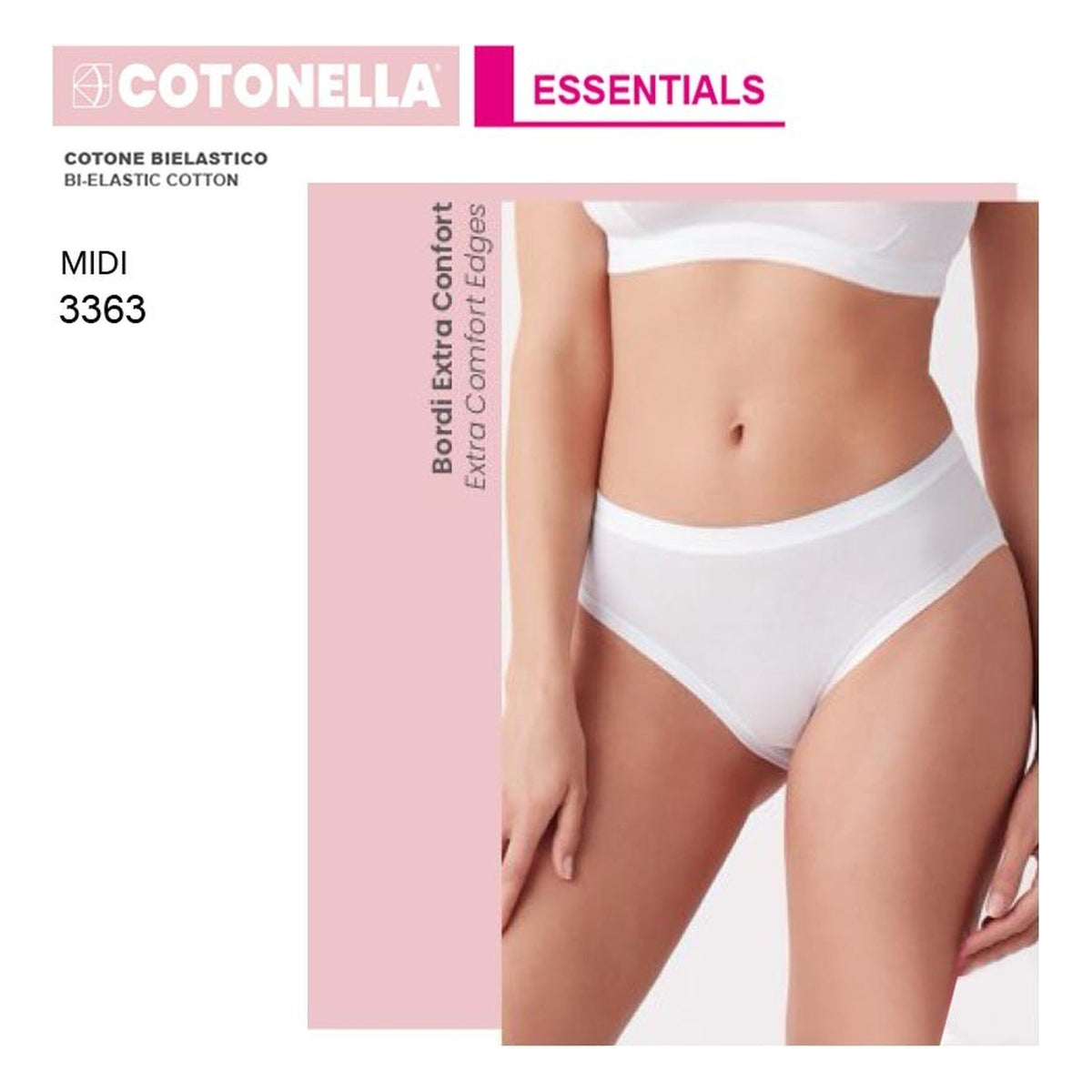 Slip Midi Cotonella 3363 pz.12 all'Ingrosso