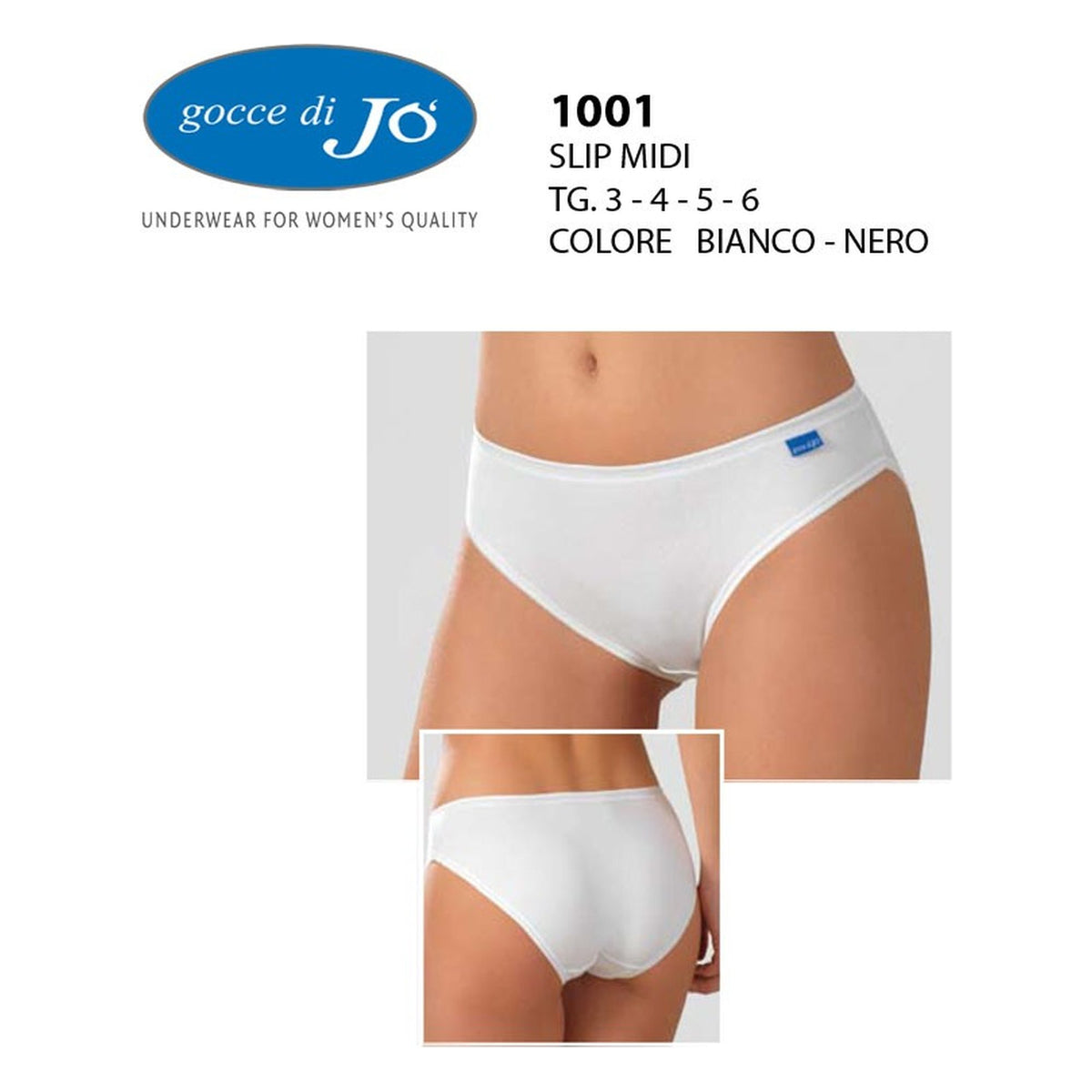 Slip midi Gocce di Jo' art.1001 all'Ingrosso