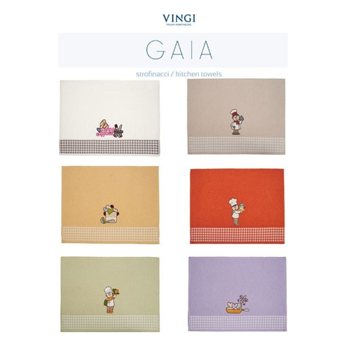 Strofinaccio Gaia pz.3 all'Ingrosso
