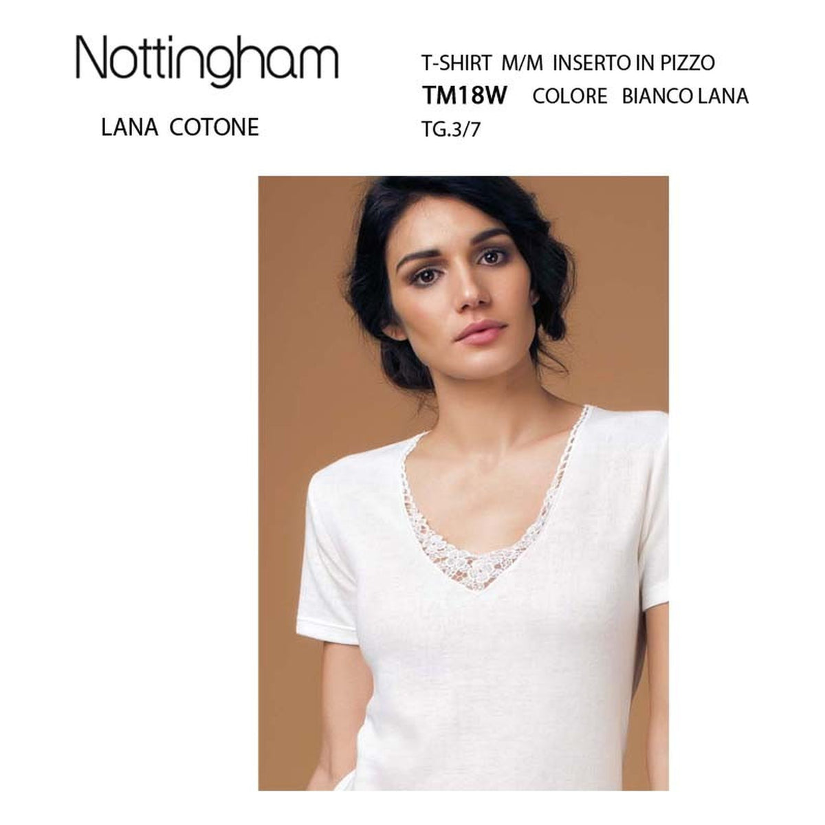 T-shirt M/M Nottingham art.TM18W lana cotone all'Ingrosso