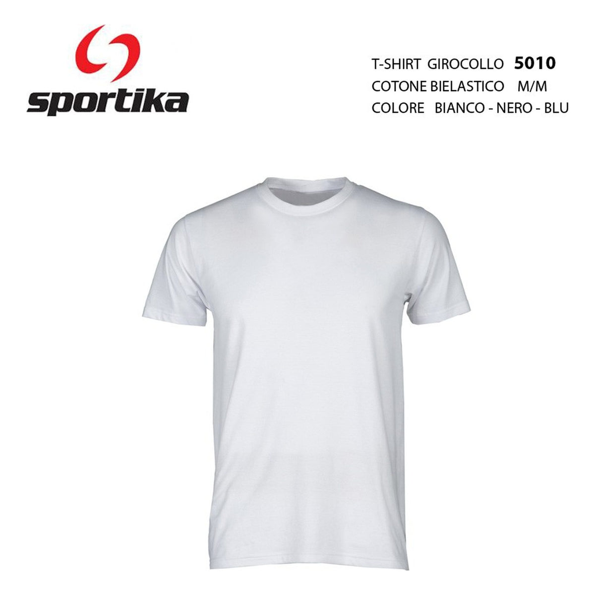 T-shirt uomo girocollo 5010 Sportika all'Ingrosso