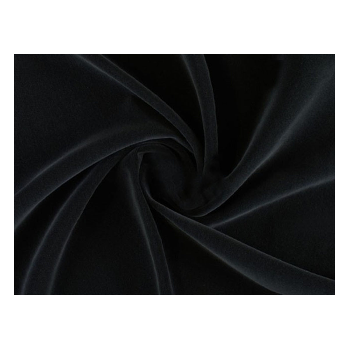 Tessuto Velluto h.150 colore Nero all'Ingrosso