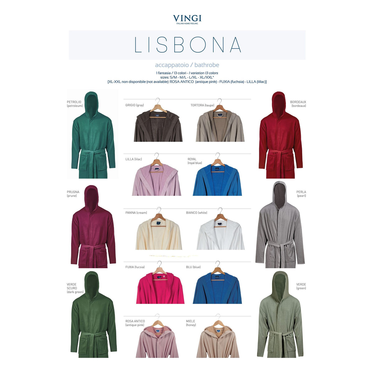 Accappatoio Vingi Lisbona all'Ingrosso