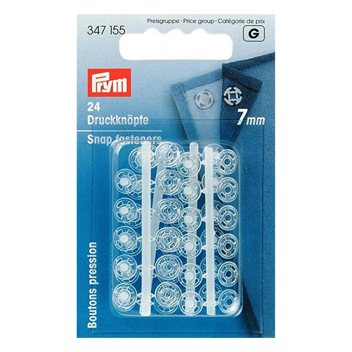 Automatici Plastica Prym mm.7 Blister 5 all'Ingrosso