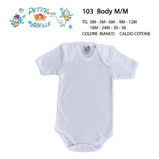 Body m/m Petite Abeille art.103 CALDO COTONE all'Ingrosso
