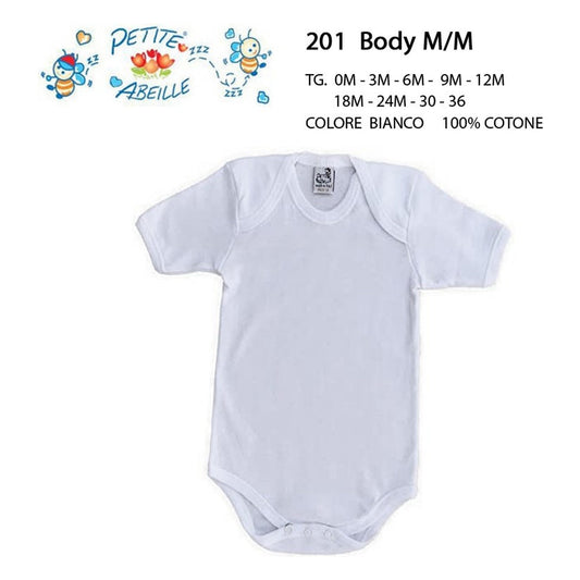 Body m/m Petite Abeille art.201 pz.6 all'Ingrosso