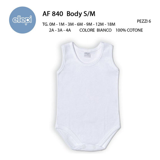 Body s/m Ellepi art.AF840 pz.6 all'Ingrosso