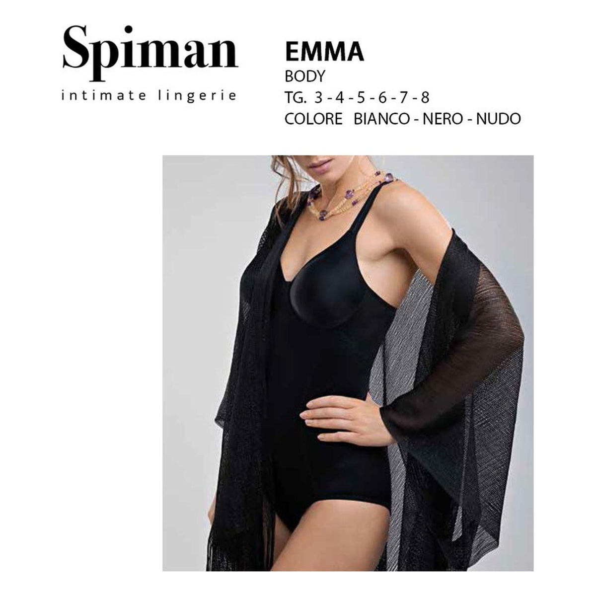 Body Spiman Emma coppa C all'Ingrosso