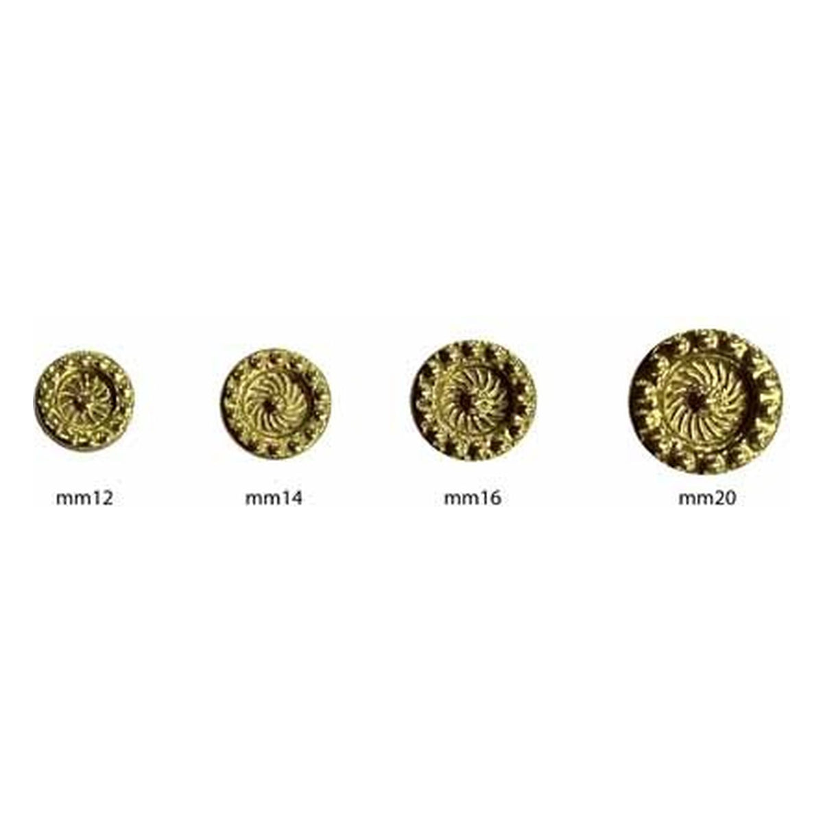 Borchiette per decorazione mm.16 pz.50 all'Ingrosso