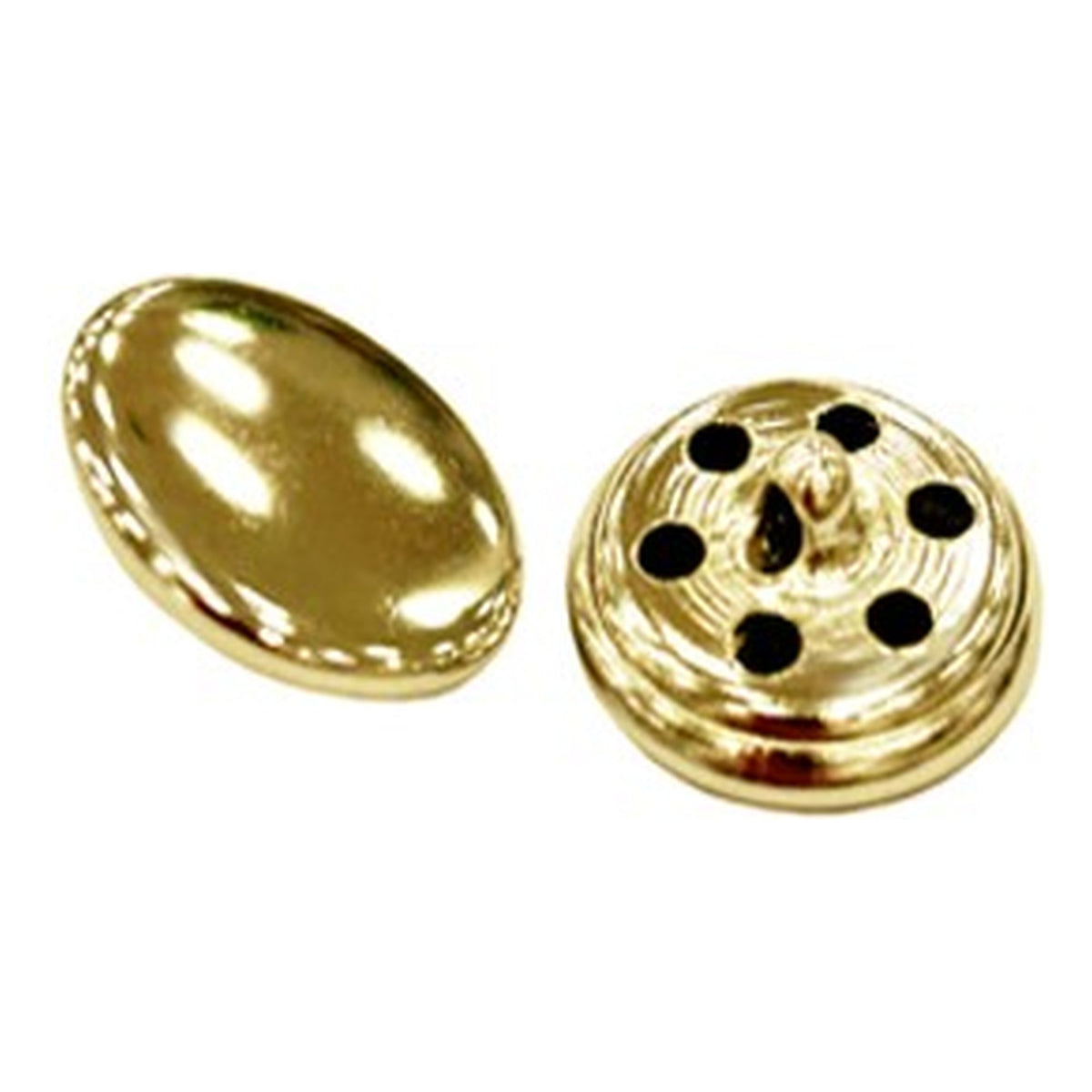 Bottone metallo tondo 1051 Lin.32 pz.48 oro - argento all'Ingrosso