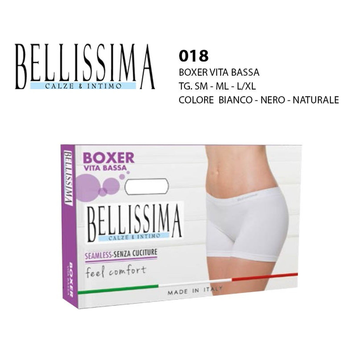 Boxer vita bassa Bellissima art.018 all'Ingrosso
