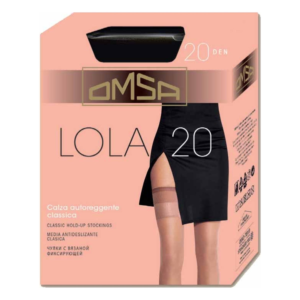 Calza Omsa Autoreggente Lola paia 5 all'Ingrosso