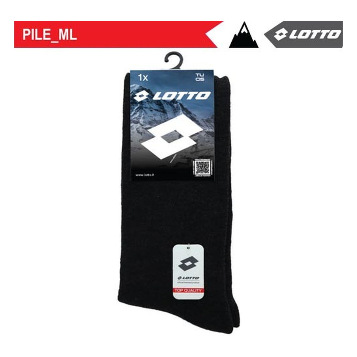 Calza Pile ML uomo lunga Lotto paia 12 all'Ingrosso
