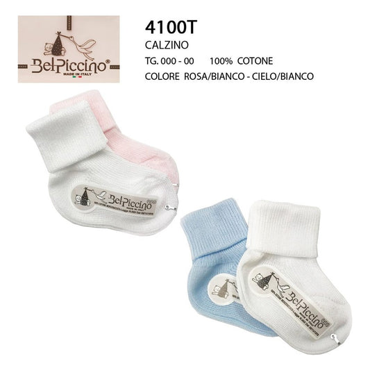 Calzino Bel Piccino art.4100T pz.6 100%COTONE all'Ingrosso