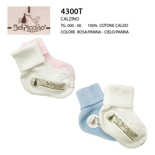 Calzino Bel Piccino art.4300T pz.6 CALDO COTONE all'Ingrosso