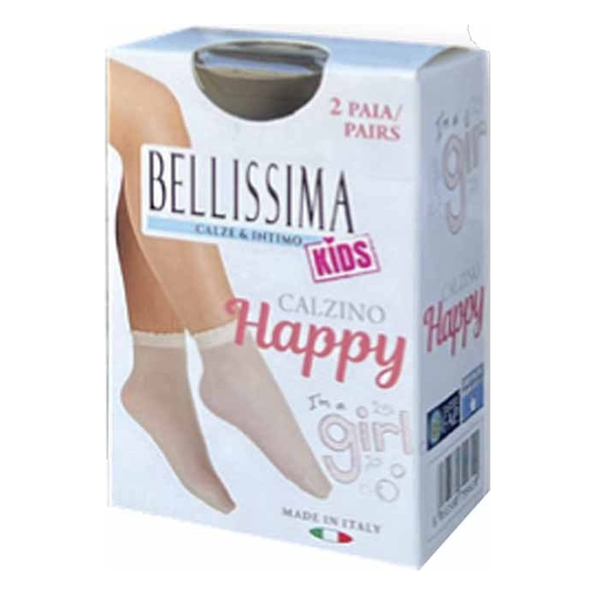 Calzino bimba Bellissima Happy paia 24 all'Ingrosso