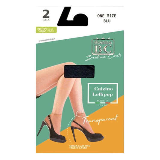 Calzino donna BC Lollipop Trasparent 8 Den paia 24 all'Ingrosso