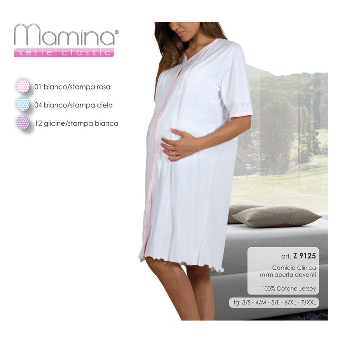 Camicia clinica Mamina art.z9125 all'Ingrosso