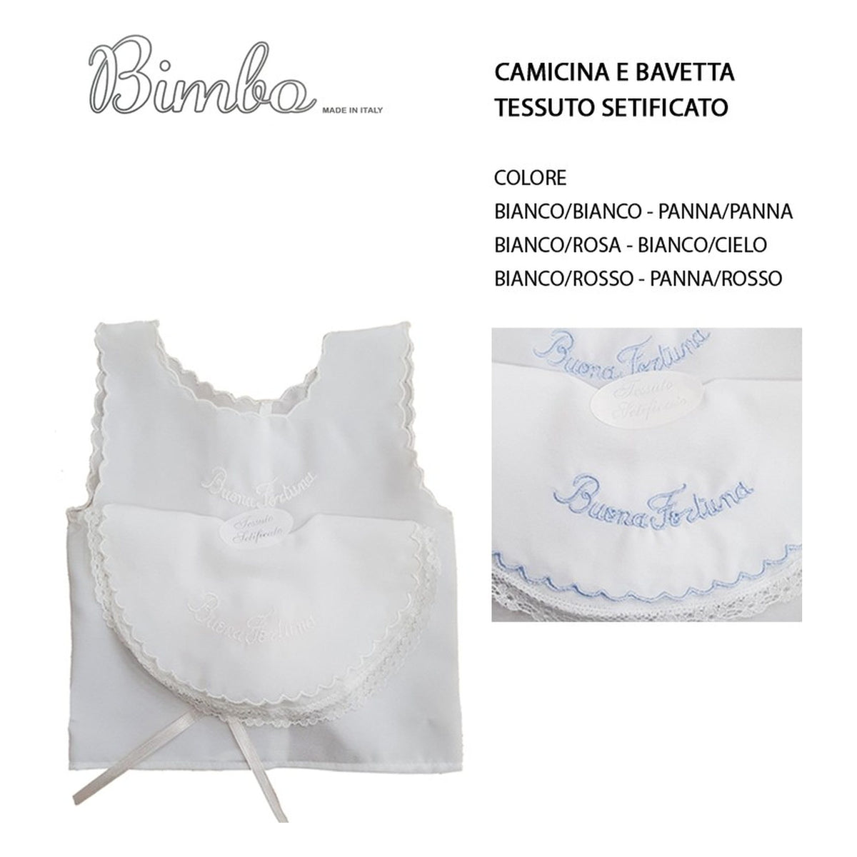 Camicina e Bavetta Bimbo all'Ingrosso