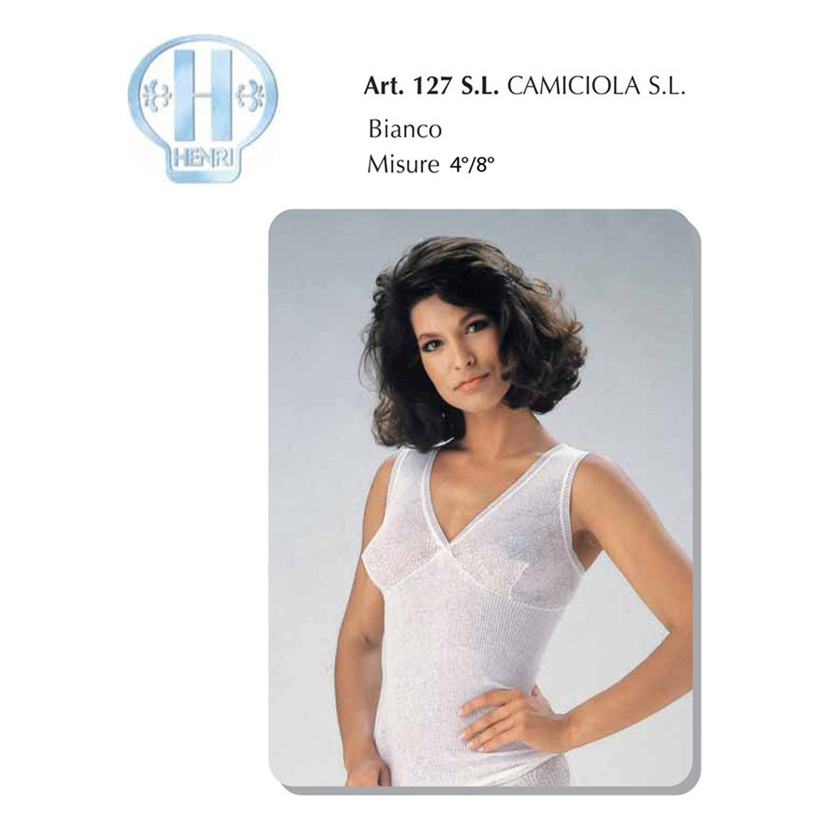 Camiciola Donna S/L Henri art.127 4°/8° pz.6 all'Ingrosso